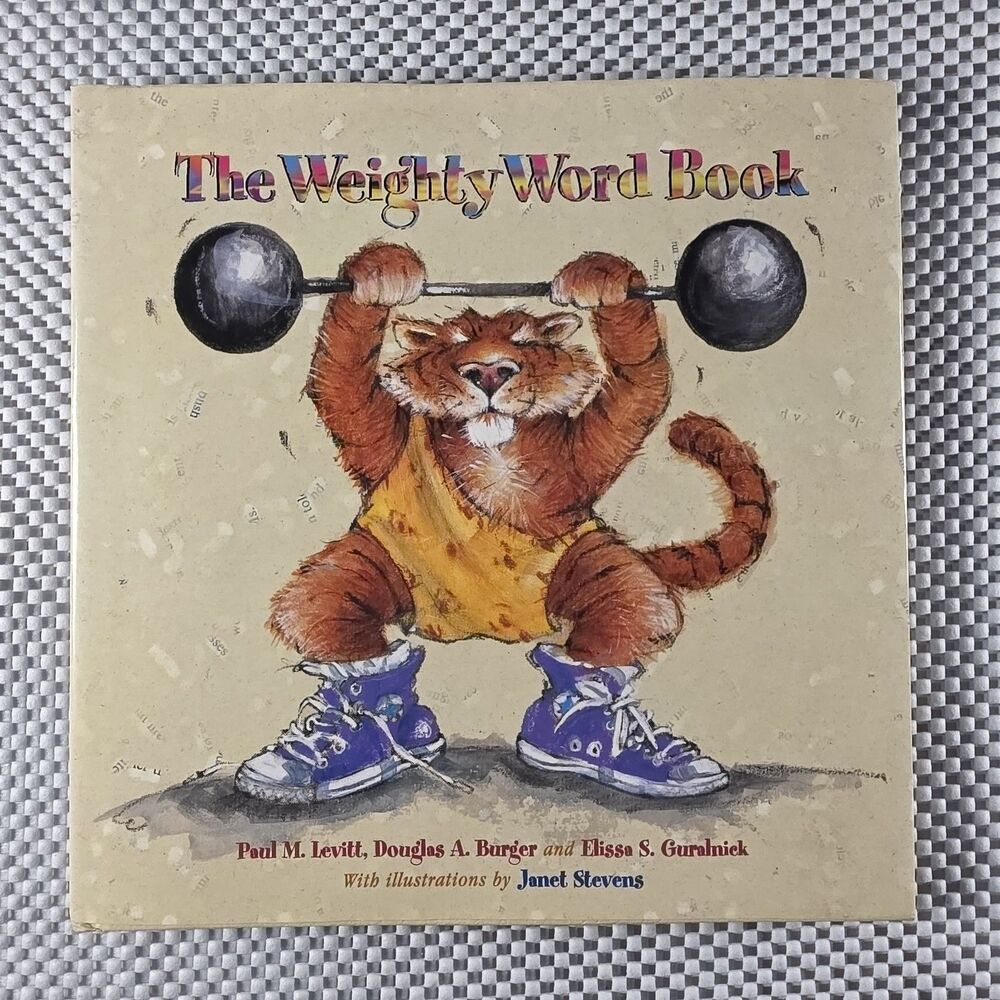 The Weighty Word Book Levitt Burger Guralnick Janet Stevens HC 2000 Vocabulary